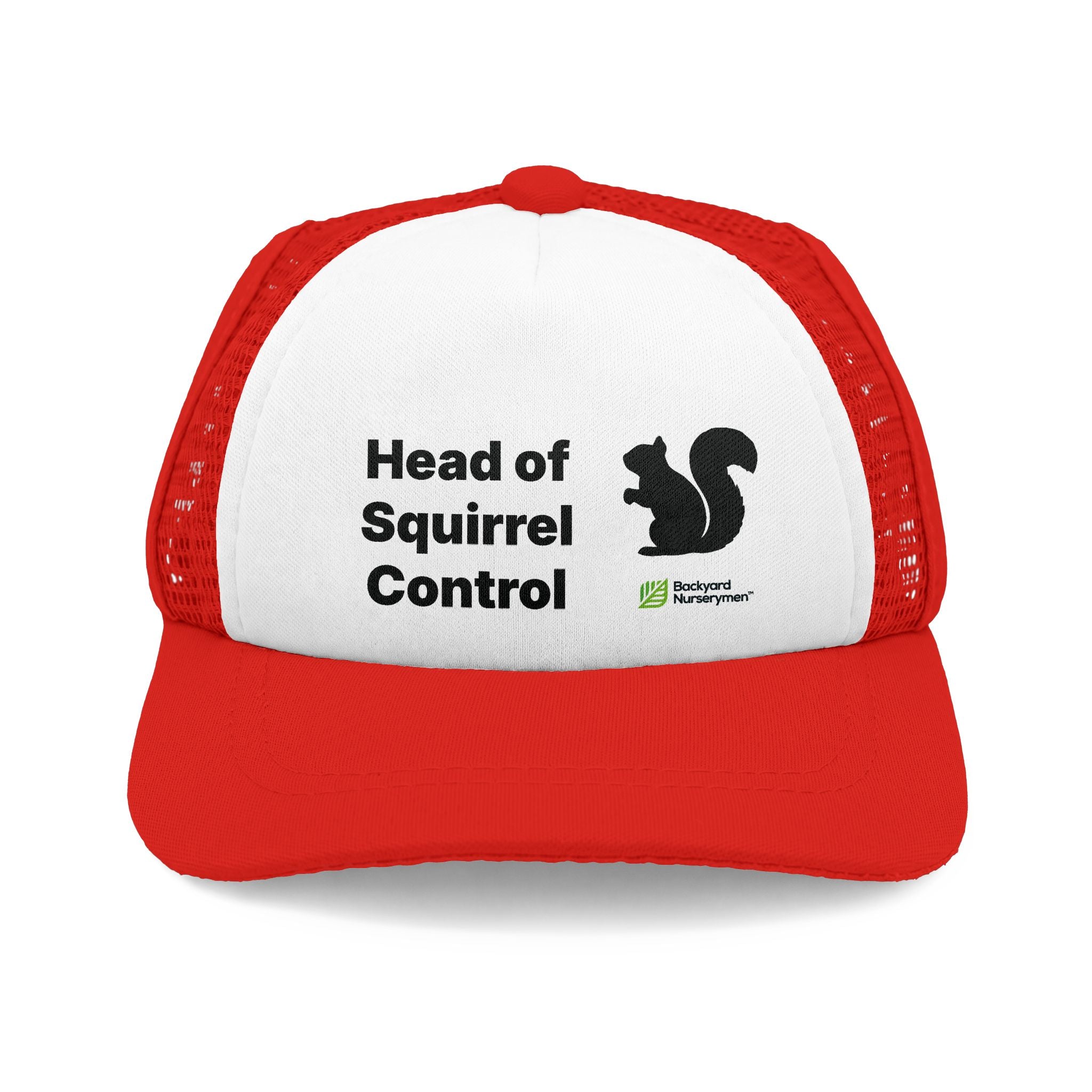 Backyard Nurserymen™ “Head of Squirrel Control” Dog Trucker Hat