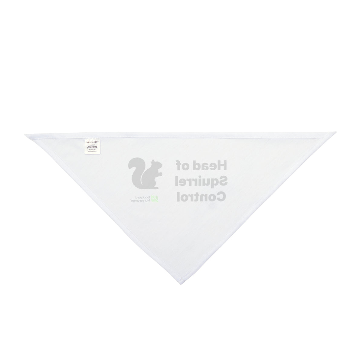 Backyard Nurserymen™ “Head of Squirrel Control” Dog Bandana