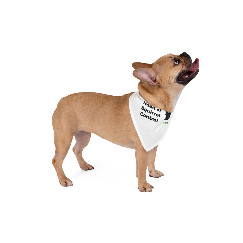 Backyard Nurserymen™ “Head of Squirrel Control” Dog Bandana
