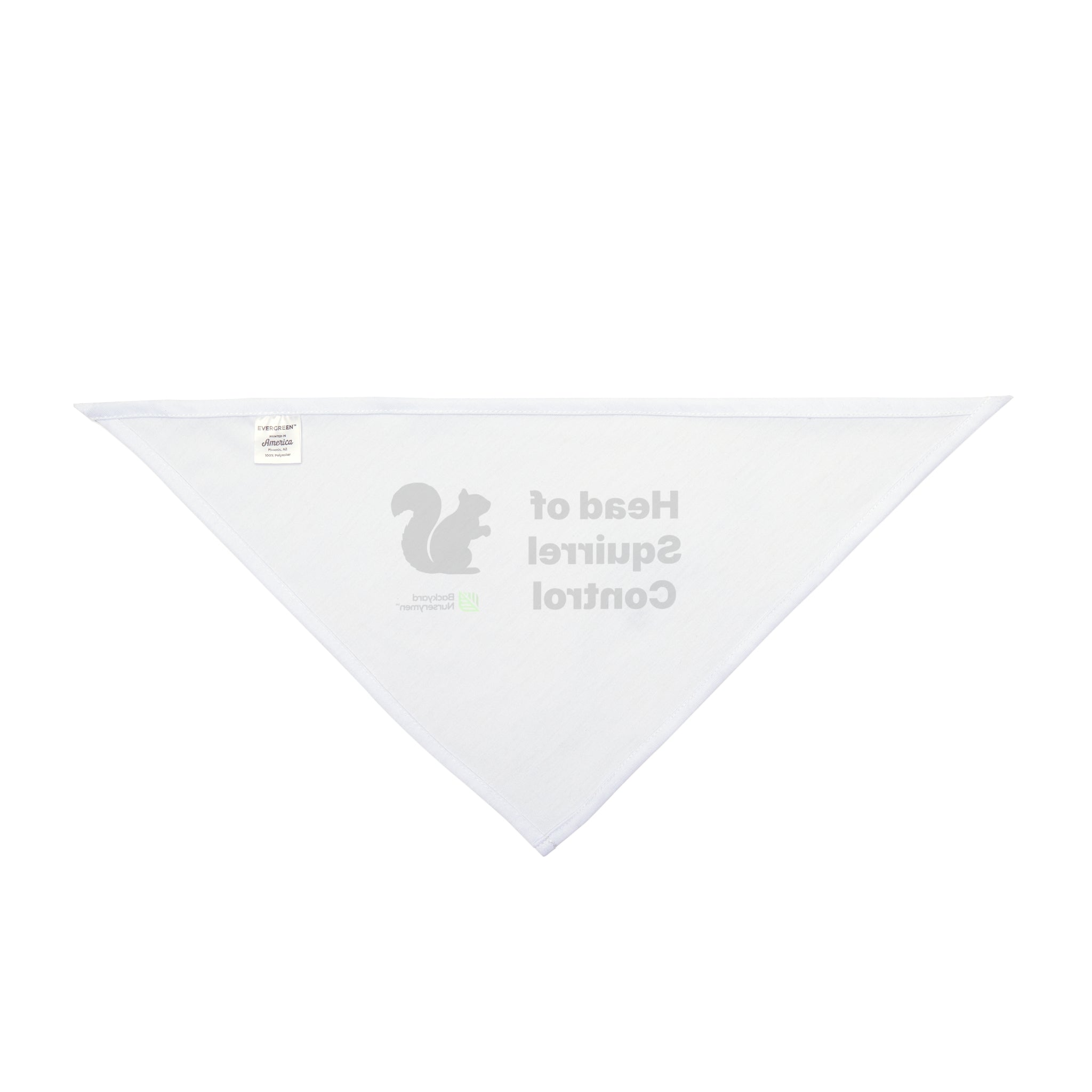 Backyard Nurserymen™ “Head of Squirrel Control” Dog Bandana