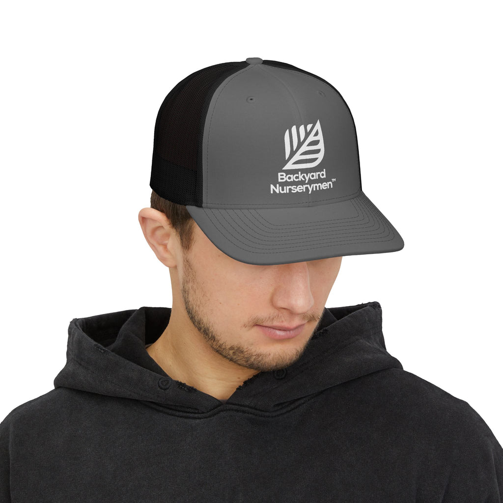Backyard Nurserymen Snapback Trucker Cap — Mesh Back Garden Hat
