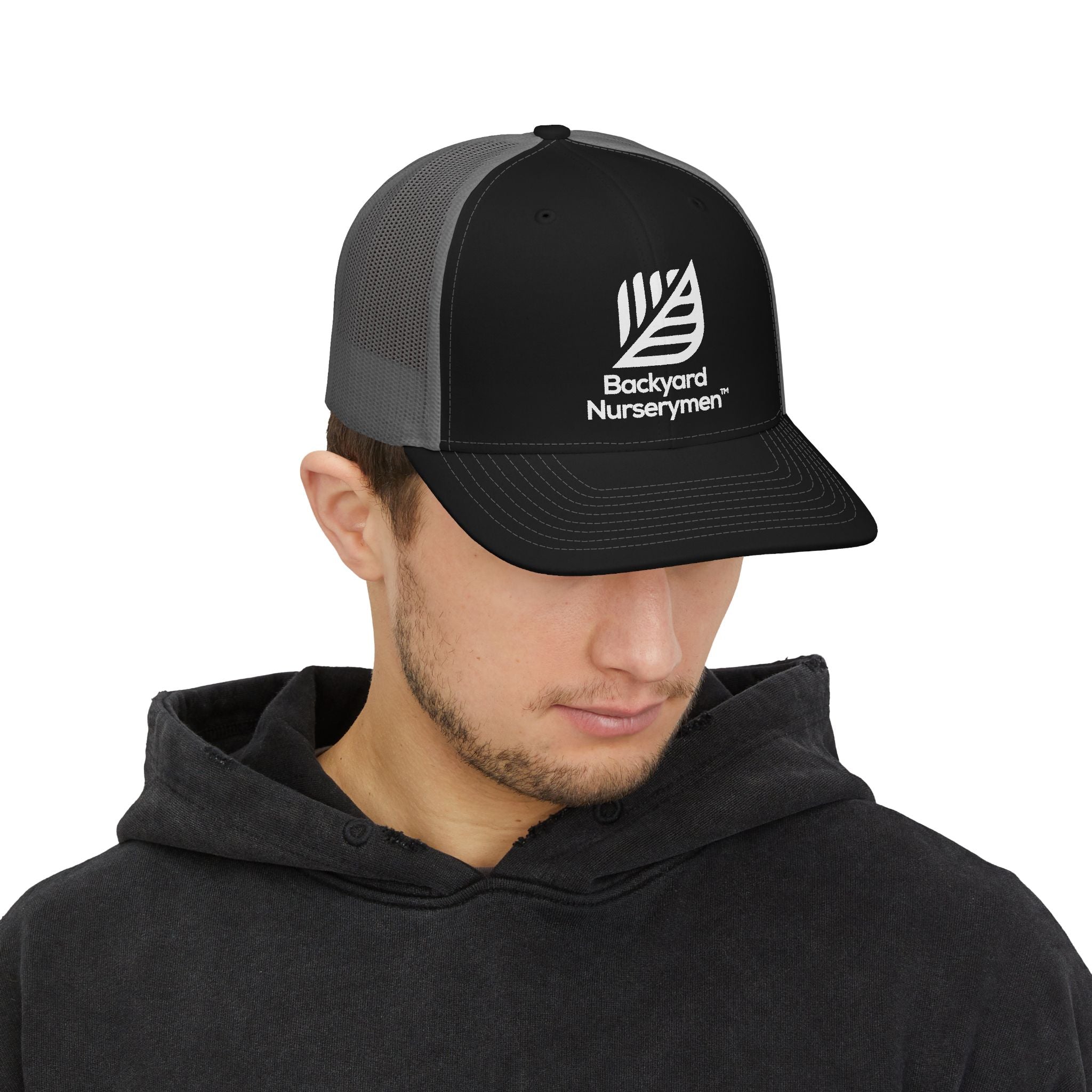 Backyard Nurserymen Snapback Trucker Cap — Mesh Back Garden Hat
